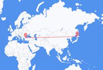 Flyreiser fra Sapporo, Japan til Istanbul, Tyrkia