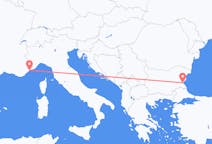 Flights from Nice in France to Burgas in Bulgaria