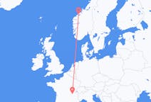 Flights from Molde, Norway to Lyon, France