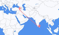 Flyreiser fra Weerawila, Sri Lanka til Sirnak, Tyrkia