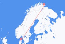 Vluchten van Aalborg naar Vadsø