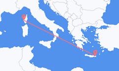 Flyreiser fra Ajaccio, til Sitia