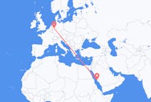 Flyreiser fra Jidda, Saudi-Arabia til Dortmund, Tyskland