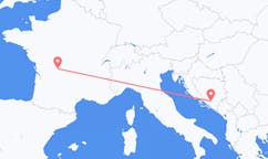 Flyg från Limoges till Mostar