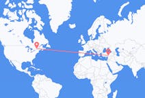 Flyg från Montreal, Kanada till Kahramanmaraş, Turkiet