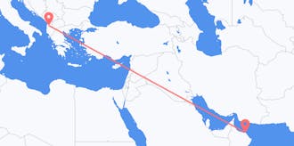 Flyreiser fra Oman til Albania