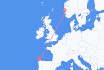Vols d’Haugesund, Norvège vers La Corogne, Espagne