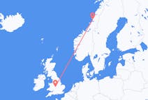 Flights from Brønnøysund, Norway to Birmingham, the United Kingdom