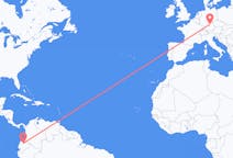 Flyreiser fra Quito, Ecuador til Nürnberg, Tyskland