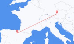 Vluchten van Logroño, Spanje naar Salzburg, Oostenrijk