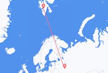 Flights from Moscow, Russia to Longyearbyen, Svalbard & Jan Mayen