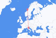 Flights from Trondheim, Norway to Rome, Italy