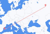 Fly fra Tsjeboksary til Ibiza