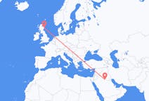 Flights from Rafha, Saudi Arabia to Aberdeen, Scotland
