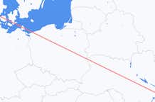 Flyrejser fra Zaporizhia, Ukraine til Billund, Danmark