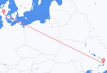 Flyg från Zaporizhia, Ukraina till Billund, Danmark