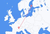 Flights from from Mariehamn to Chambery