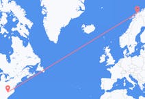Flyrejser fra Charlotte til Tromsö