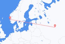 Fly fra Nizjnij Novgorod til Stord