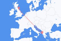 Flights from Durham, England, England to Corfu, Greece