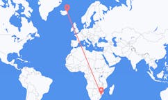 Flights from from Maputo to Egilsstaðir