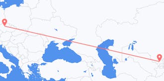 ウズベキスタンからチェコへのフライト