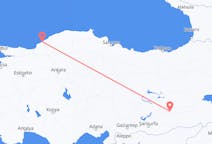 Lennot Zonguldakista, Turkki Diyarbakiriin, Turkki