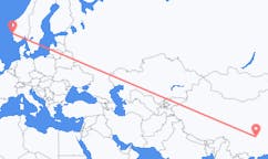 Flights from Zhangjiajie, China to Stord, Norway