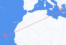 Flyreiser fra São Vicente, Kapp Verde til Kythera, Hellas