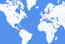 Flug frá Baltra-eyju, Ekvador til Szczytno, Póllandi