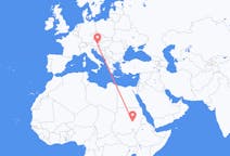 Flyg från Khartoum, Sudan till Graz, Sudan