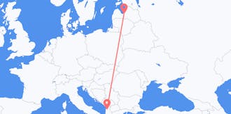 Flights from Latvia to Albania