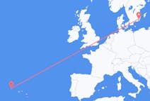 Flights from Kalmar, Sweden to Flores Island, Portugal