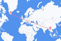 Flyreiser fra Chiang Rai Province, Thailand til Narsarsuaq, Grønland