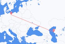 Flyrejser fra Aqtau, Kasakhstan til Stettin, Polen