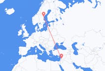 Flüge von Damaskus, Syrien nach Sundsvall, Schweden
