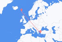 出发地 法罗群岛出发地 索尔瓦古尔目的地 希腊萨摩斯的航班