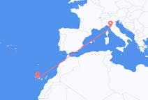 Flights from San Sebastián de La Gomera, Spain to Pisa, Italy