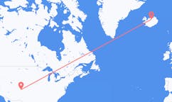 Flyrejser fra Alamosa, USA til Akureyri, Island