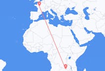 Flyrejser fra Ndola, Zambia til Tours, Frankrig