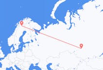 Flüge von der Stadt Tomsk in die Stadt Kiruna