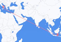 Flyreiser fra Denpasar, Indonesia til Reggio di Calabria, Italia