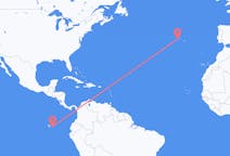 Flights from San Cristóbal Island, Ecuador to Horta, Azores, Portugal