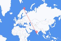 Flyreiser fra Kannur, India til Kirkenes, Norge