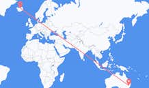 Flyreiser fra Tamworth, Australia til Akureyri, Island