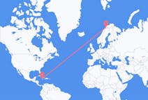 Flyg från Montego Bay, Jamaica till Bardufoss, Norge