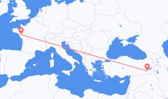 Flights from Siirt, Turkey to Nantes, France