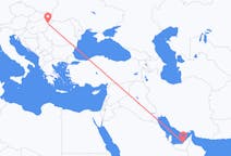 Flyg från Abu Dhabi, Förenade Arabemiraten till Debrecen, Ungern