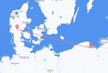 Flights from Gdańsk, Poland to Billund, Denmark