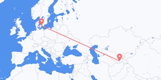 Flights from Tajikistan to Denmark